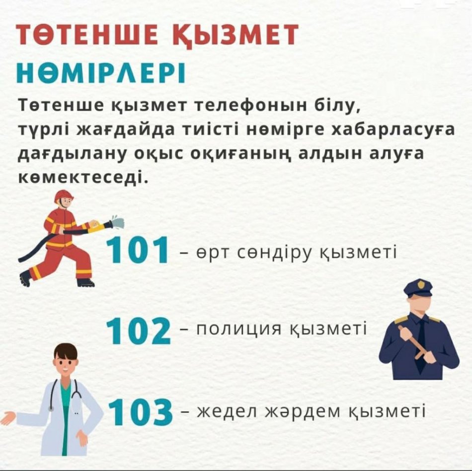 Төтенше қызмет нөмірлері