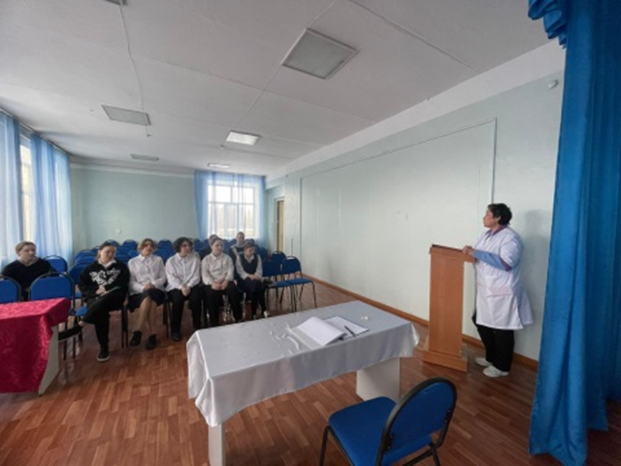 Ерте жүктіліктің алдын алу бойынша 6-9 сынып қыздарына дәріс өткізілді