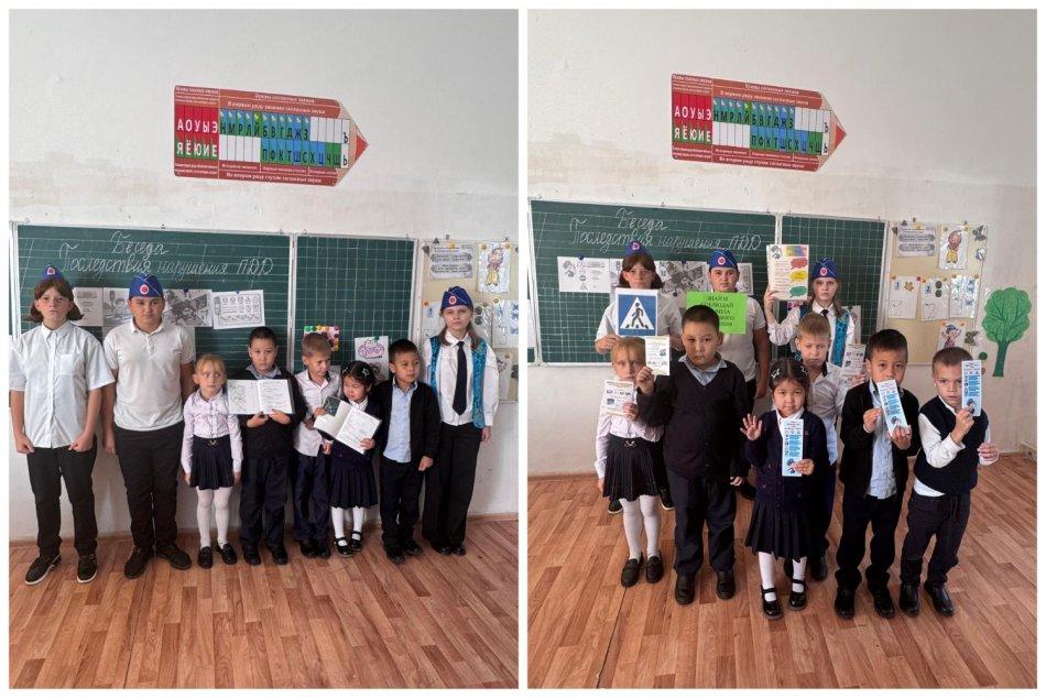 ЖҚИ жасағы «Абайлаңыз жолда балалар» акциясын өткізді.