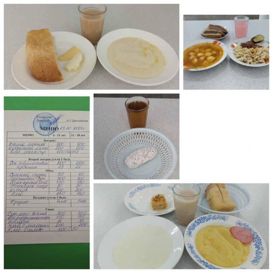 Ас мәзірі 13.10.2025