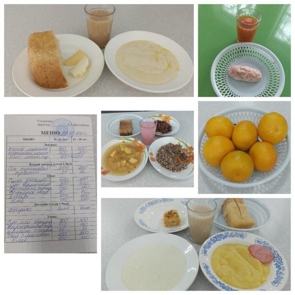 Ас мәзірі 20.10.2025