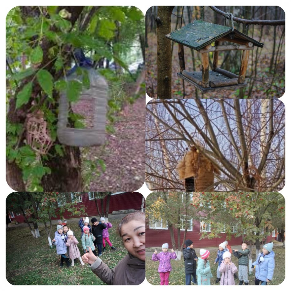 2-сынып оқушылары құстарға арналған жем салғыштарды орналастырды.